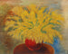 ramo de mimosas en una maceta roja - Moïse Kisling — vista de la obra