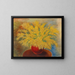 ramo de mimosas en una maceta roja - Moïse Kisling — cuadro enmarcado en la pared
