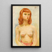 Joven Mujer Rubia - Moïse Kisling — cuadro enmarcado en la pared
