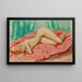 Nu alargado - Moïse Kisling — cuadro enmarcado en la pared