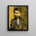 retrato de Mieczysław Zborowski 1889-1930 - Moïse Kisling — cuadro enmarcado en la pared