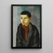 Retrato de un joven niño - Moïse Kisling — cuadro enmarcado en la pared
