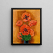 de jarrón de amapolas - Moïse Kisling — cuadro enmarcado en la pared