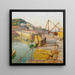 Mousehole - Harold Harvey — cuadro enmarcado en la pared