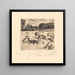 ovejas pastando - Lovis Corinth — cuadro enmarcado en la pared