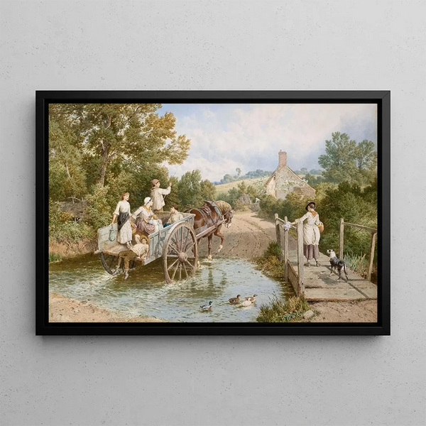 Myles Birket Foster - At the ford.webp