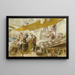 The Fish Market on the Rialto Bridge Markets - Myles Birket Foster — framed artwork on a wall