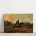 Reproduction of the painting Napoleon charging at Waterloo by Hippolyte Bellangé