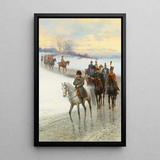 Reproduction tableau | Napoleon dirigeant son armée de Jan Van Chelminski | Poster - Toile - Aluminium