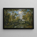 Clairière dans la forêt de Fontainebleau - Narcisse Virgile Diaz de la Peña — framed artwork on a wall
