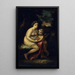 Educación de Cupido - Narcisse Virgile Diaz de la Peña — cuadro enmarcado en la pared