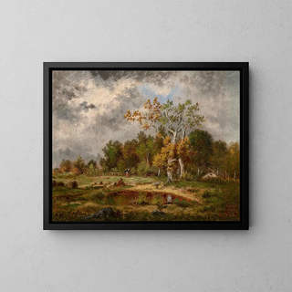 NarcisseVirgile Diaz de La Pea - Fagotire  lore dun bois prs dune mare.webp