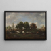 Paisaje forestal con ciervos - Narcisse Virgile Diaz de la Peña — cuadro enmarcado en la pared