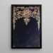 Guirnaldas de flores Pintura sobre un espejo - Narcisse Virgile Diaz de la Peña — cuadro enmarcado en la pared