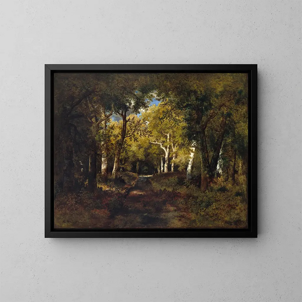 In the Forest - Narcisse Virgile Diaz de la Peña — framed artwork on a wall