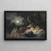 El sueño de las ninfas por la noche - Narcisse Virgile Diaz de la Peña — cuadro enmarcado en la pared