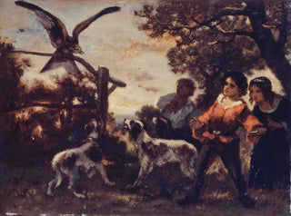 NarcisseVirgile Diaz de La Pea - Les enfants au faucon.webp