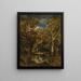 Chêne Demi-Mort Forest Mare Painting - Narcisse Virgile Diaz de la Peña — framed artwork on a wall