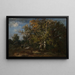 Paisaje campesino en el bosque de otoño - Narcisse Virgile Diaz de la Peña — cuadro enmarcado en la pared