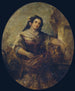 Retrato de una joven con pozo - Narcisse Virgile Diaz de la Peña — vista de la obra