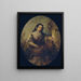 Retrato de una joven con pozo - Narcisse Virgile Diaz de la Peña — cuadro enmarcado en la pared