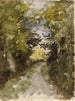 Camino en el bosque - Narcisse Virgile Diaz de la Peña — vista de la obra