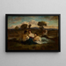 Las bañistas - Narcisse Virgile Diaz de la Peña — cuadro enmarcado en la pared