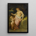 Venus and Cupid - Narcisse Virgile Diaz de la Peña — framed artwork on a wall