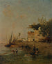 Los pescadores en el Nilo - Narcisse Berchère — vista de la obra