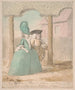 Miss Peagreens, Papá y Mamá paseando por lugares públicos en un sitio de baño - Nathaniel Dance Holland — vista de la obra