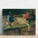 Reproducción del cuadro Naturaleza muerta con botella azul y pollo emplumado - James Ensor