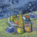 Still life with bottles and fruits - Alexej von Jawlensky — displayed in an interior