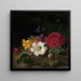 Naturaleza muerta con flores - Frants Diderik Be — cuadro enmarcado en la pared