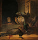 Naturaleza muerta con pavos reales - Rembrandt van Rijn — vista de la obra