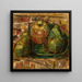 Still life with pears - Tadeusz Makowski — framed artwork on a wall