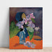 Reproduction of the painting of Still life with flowers and idol - Paul Gauguin