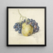 Still life with grapes and a pear - Georgius Jacobus Johannes van Os — framed artwork on a wall