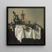 Naturaleza muerta con pastel de carne - Willem Claesz Heda — cuadro enmarcado en la pared
