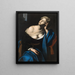 Cleopatra - Escuela Napolitana — cuadro enmarcado en la pared