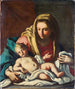 Virgen con Niño - Escuela Napolitana — vista de la obra