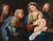 La Santa Familia con san Joaquín y santa Ana - Escuela Napolitana — vista de la obra