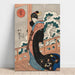 Reproduction of the painting Snow Painting; Beauty on a Veranda (Mid-19th Century) - Utagawa Kuniyoshi