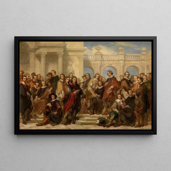 Pintores y grabadores - Nicaise De Keyser — cuadro enmarcado en la pared
