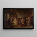 Los archiduques Alberto e Isabel visitan la imprenta Plantin - Nicaise De Keyser — cuadro enmarcado en la pared