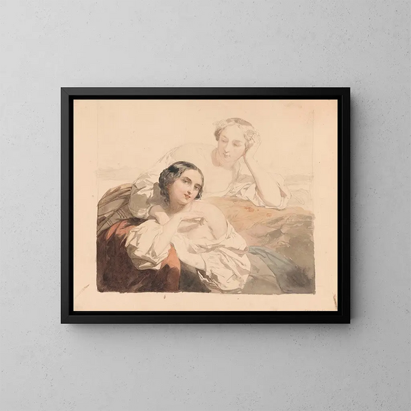 Las Segadoras - Nicaise De Keyser — cuadro enmarcado en la pared