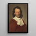 Retrato de un hombre - Niccolò Cassana — cuadro enmarcado en la pared