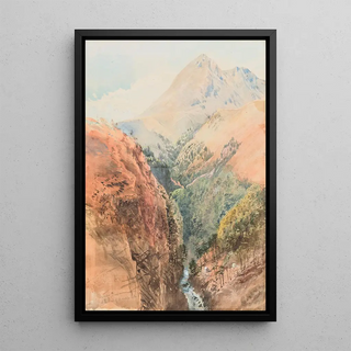 Nicholas Chevalier - Buckler Burn at the head of Wakatipu Lake.webp