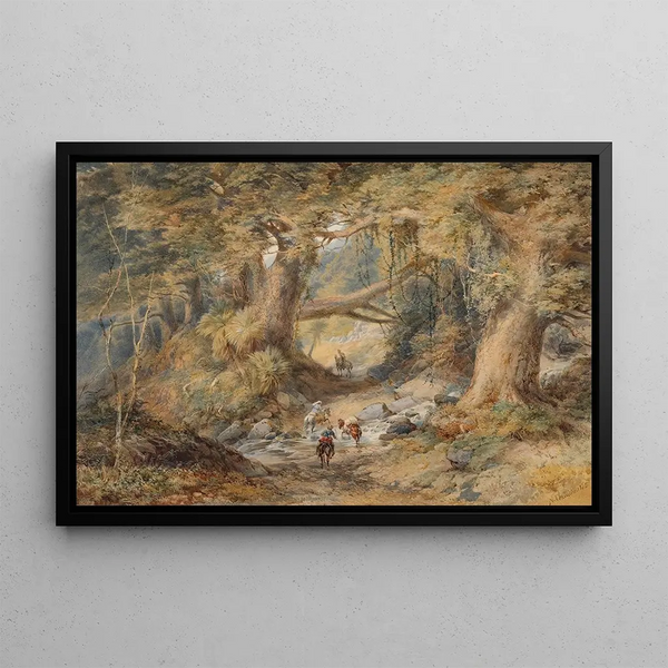 Nicholas Chevalier - Crossing the Teremakau River.webp