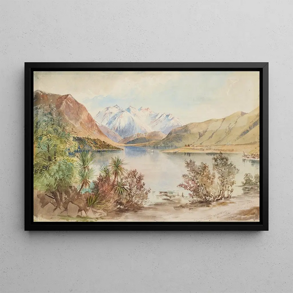 Lac Wanaka - Nicholas Chevalier — cuadro enmarcado en la pared