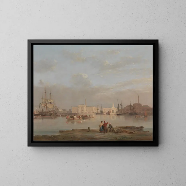 The Plymouth Supply Office - Nicholas Condy — framed artwork on a wall
